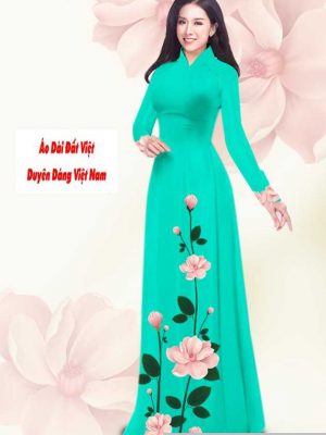Vải áo dài hoa 3D kiểu mới AD T7549 49 1591240824 619 vai ao dai vai ao dai dep ad