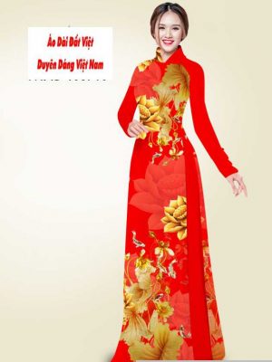 Vải áo dài hoa sen vàng mới ra AD T7548 29 1591240939 100 vai ao dai vai ao dai dep ad