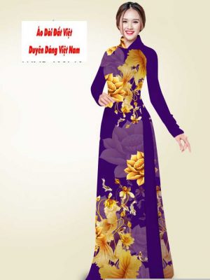 Vải áo dài hoa sen vàng mới ra AD T7548 36 1591240940 328 vai ao dai vai ao dai dep ad