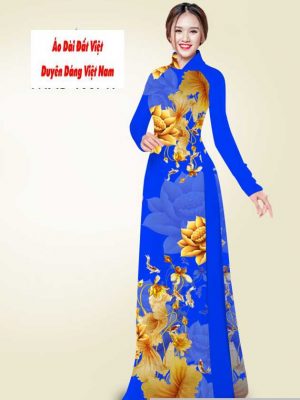 Vải áo dài hoa sen vàng mới ra AD T7548 37 1591240940 70 vai ao dai vai ao dai dep ad