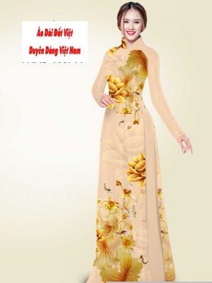 Vải áo dài hoa sen vàng mới ra AD T7548 32 1591240940 855 vai ao dai vai ao dai dep ad