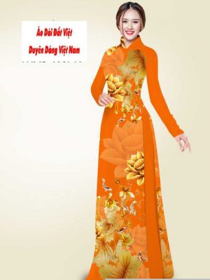 Vải áo dài hoa sen vàng mới ra AD T7548 33 1591240940 883 vai ao dai vai ao dai dep ad