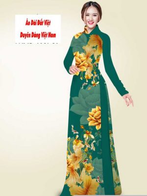 Vải áo dài hoa sen vàng mới ra AD T7548 38 1591240941 217 vai ao dai vai ao dai dep ad