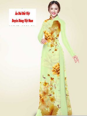 Vải áo dài hoa sen vàng mới ra AD T7548 41 1591240941 446 vai ao dai vai ao dai dep ad