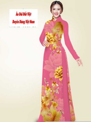 Vải áo dài hoa sen vàng mới ra AD T7548 43 1591240941 622 vai ao dai vai ao dai dep ad