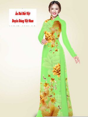 Vải áo dài hoa sen vàng mới ra AD T7548 50 1591240942 596 vai ao dai vai ao dai dep ad