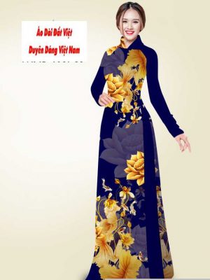 Vải áo dài hoa sen vàng mới ra AD T7548 44 1591240942 860 vai ao dai vai ao dai dep ad