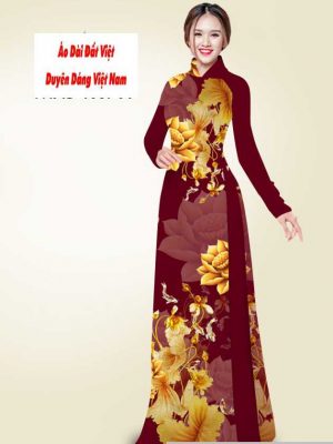 Vải áo dài hoa sen vàng mới ra AD T7548 53 1591240943 465 vai ao dai vai ao dai dep ad