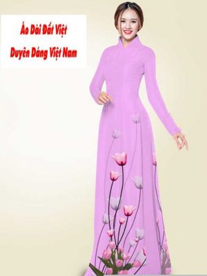 Vải áo dài hoa ly kiểu mới AD T7546 28 1591241065 593 vai ao dai vai ao dai dep ad