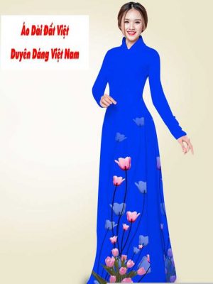 Vải áo dài hoa ly kiểu mới AD T7546 33 1591241066 442 vai ao dai vai ao dai dep ad