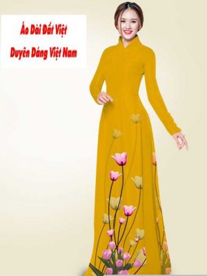 Vải áo dài hoa ly kiểu mới AD T7546 41 1591241067 196 vai ao dai vai ao dai dep ad