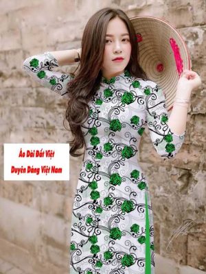 Vải áo dài hoa hồng đều kiểu mới AD T7542 12 1591241419 62 vai ao dai vai ao dai dep ad