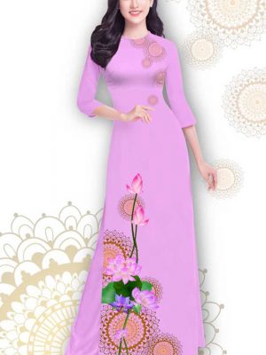 Vải áo dài hoa sen thiết kế 2020 AD T7539 27 1591241544 590 vai ao dai vai ao dai dep ad