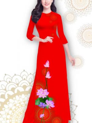 Vải áo dài hoa sen thiết kế 2020 AD T7539 25 1591241544 62 vai ao dai vai ao dai dep ad