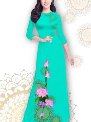 Vải áo dài hoa sen thiết kế 2020 AD T7539 31 1591241545 712 vai ao dai vai ao dai dep ad