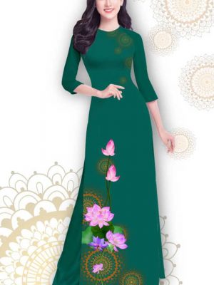 Vải áo dài hoa sen thiết kế 2020 AD T7539 28 1591241545 731 vai ao dai vai ao dai dep ad