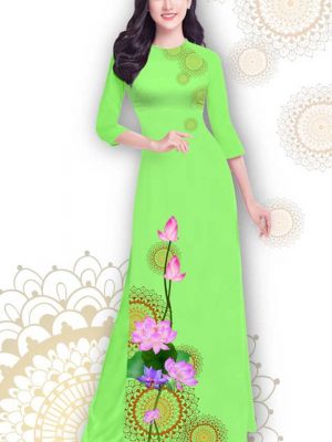 Vải áo dài hoa sen thiết kế 2020 AD T7539 30 1591241545 739 vai ao dai vai ao dai dep ad