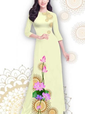 Vải áo dài hoa sen thiết kế 2020 AD T7539 34 1591241546 581 vai ao dai vai ao dai dep ad