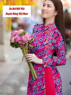 Vải áo dài hoa đều kiểu mới AD T7195 19 1591242020 403 vai ao dai vai ao dai dep ad