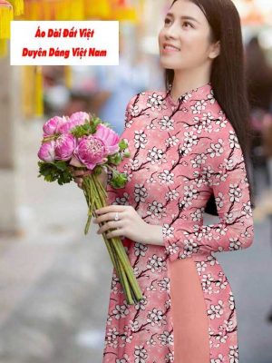 Vải áo dài hoa đều kiểu mới AD T7195 24 1591242021 509 vai ao dai vai ao dai dep ad