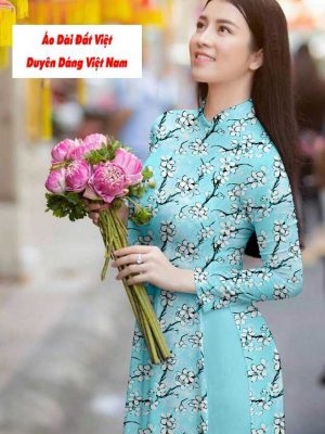 Vải áo dài hoa đều kiểu mới AD T7195 21 1591242021 570 vai ao dai vai ao dai dep ad