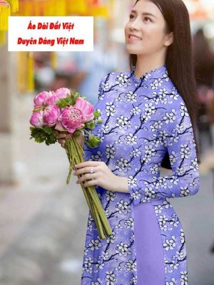 Vải áo dài hoa đều kiểu mới AD T7195 23 1591242021 631 vai ao dai vai ao dai dep ad