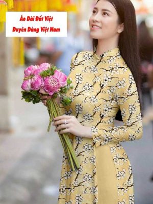 Vải áo dài hoa đều kiểu mới AD T7195 25 1591242021 783 vai ao dai vai ao dai dep ad