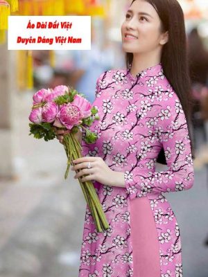 Vải áo dài hoa đều kiểu mới AD T7195 29 1591242022 694 vai ao dai vai ao dai dep ad