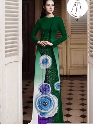 Vải áo dài hoa 3D thiết kế 2020 AD H10575 27 1591418435 181 vai ao dai vai ao dai dep ad