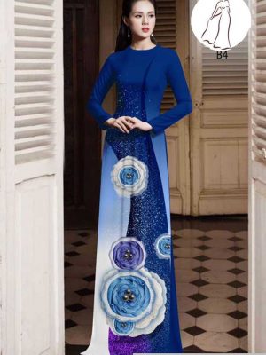 Vải áo dài hoa 3D thiết kế 2020 AD H10575 34 1591418436 184 vai ao dai vai ao dai dep ad