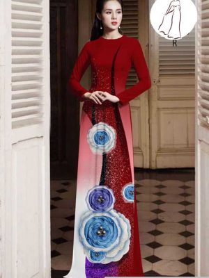 Vải áo dài hoa 3D thiết kế 2020 AD H10575 31 1591418436 406 vai ao dai vai ao dai dep ad