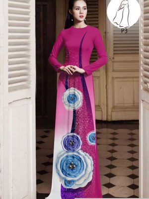 Vải áo dài hoa 3D thiết kế 2020 AD H10575 35 1591418436 995 vai ao dai vai ao dai dep ad