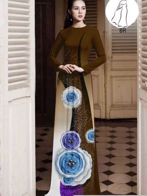 Vải áo dài hoa 3D thiết kế 2020 AD H10575 37 1591418437 157 vai ao dai vai ao dai dep ad