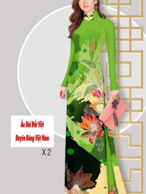 Vải áo dài hoa 3D kiểu mới AD B6604 25 1591589948 418 vai ao dai vai ao dai dep ad