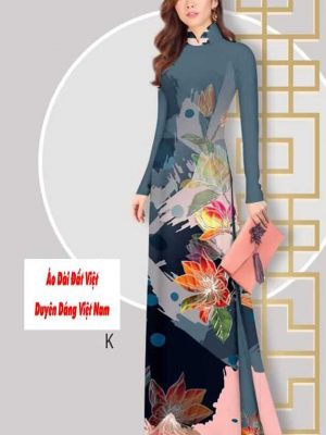 Vải áo dài hoa 3D kiểu mới AD B6604 23 1591589948 86 vai ao dai vai ao dai dep ad
