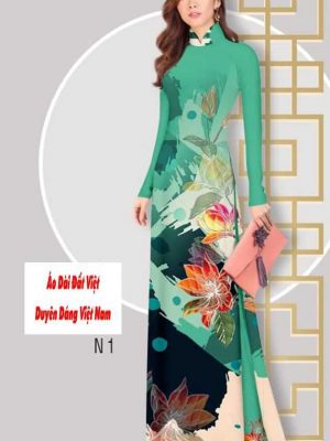 Vải áo dài hoa 3D kiểu mới AD B6604 33 1591589949 559 vai ao dai vai ao dai dep ad