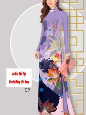 Vải áo dài hoa 3D kiểu mới AD B6604 29 1591589949 613 vai ao dai vai ao dai dep ad