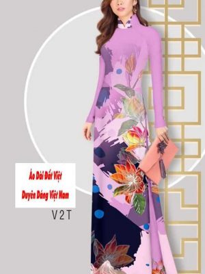 Vải áo dài hoa 3D kiểu mới AD B6604 34 1591589950 793 vai ao dai vai ao dai dep ad