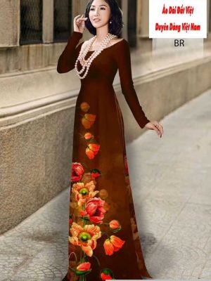 Vải áo dài hoa 3D thiết kế 2020 AD H10209 26 1591590197 722 vai ao dai vai ao dai dep ad