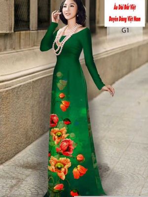 Vải áo dài hoa 3D thiết kế 2020 AD H10209 25 1591590197 881 vai ao dai vai ao dai dep ad