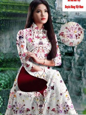 Vải áo dài hoa đều mới ra AD H10366 24 1591590313 157 vai ao dai vai ao dai dep ad