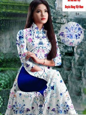 Vải áo dài hoa đều mới ra AD H10366 35 1591590316 393 vai ao dai vai ao dai dep ad