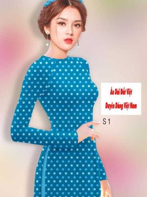 Vải áo dài chấm bi kiểu mới AD 9256 30 1591590791 204 vai ao dai vai ao dai dep ad