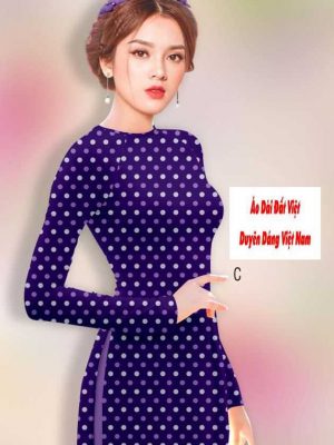 Vải áo dài chấm bi kiểu mới AD 9256 33 1591590791 874 vai ao dai vai ao dai dep ad