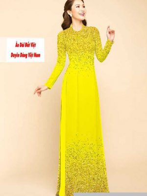 Vải áo dài chấm bi kiểu mới AD M7447 34 1591591397 18 vai ao dai vai ao dai dep ad