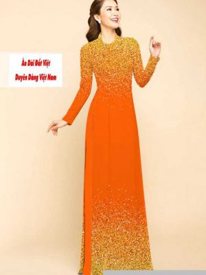 Vải áo dài chấm bi kiểu mới AD M7447 44 1591591399 229 vai ao dai vai ao dai dep ad