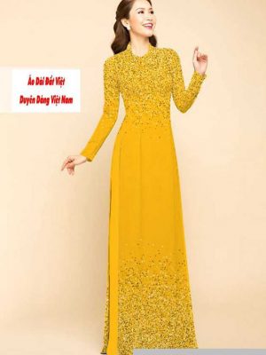 Vải áo dài chấm bi kiểu mới AD M7447 54 1591591401 11 vai ao dai vai ao dai dep ad