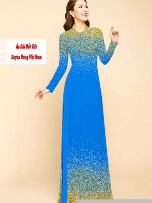 Vải áo dài chấm bi kiểu mới AD M7447 58 1591591401 807 vai ao dai vai ao dai dep ad