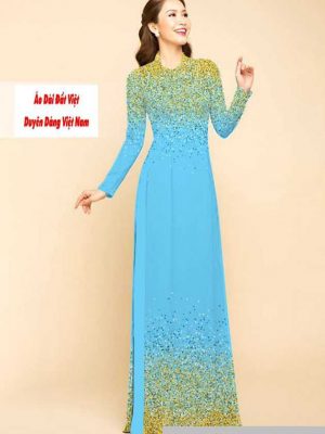 Vải áo dài chấm bi kiểu mới AD M7447 59 1591591402 492 vai ao dai vai ao dai dep ad
