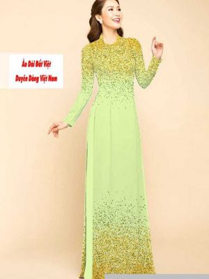 Vải áo dài chấm bi kiểu mới AD M7447 61 1591591402 766 vai ao dai vai ao dai dep ad